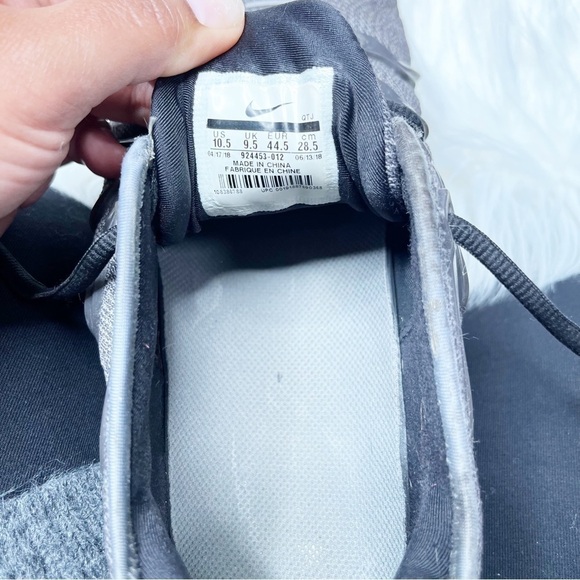 Nike Airmax Vapormax Plus Cool Gray Team Orange Sneakers Size 10.5 Running - Picture 12 of 15